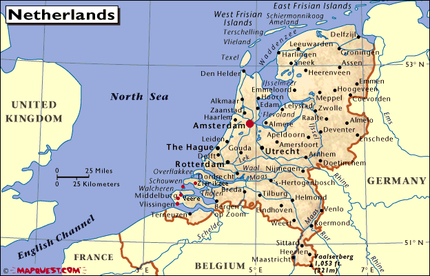 carte de hollande
